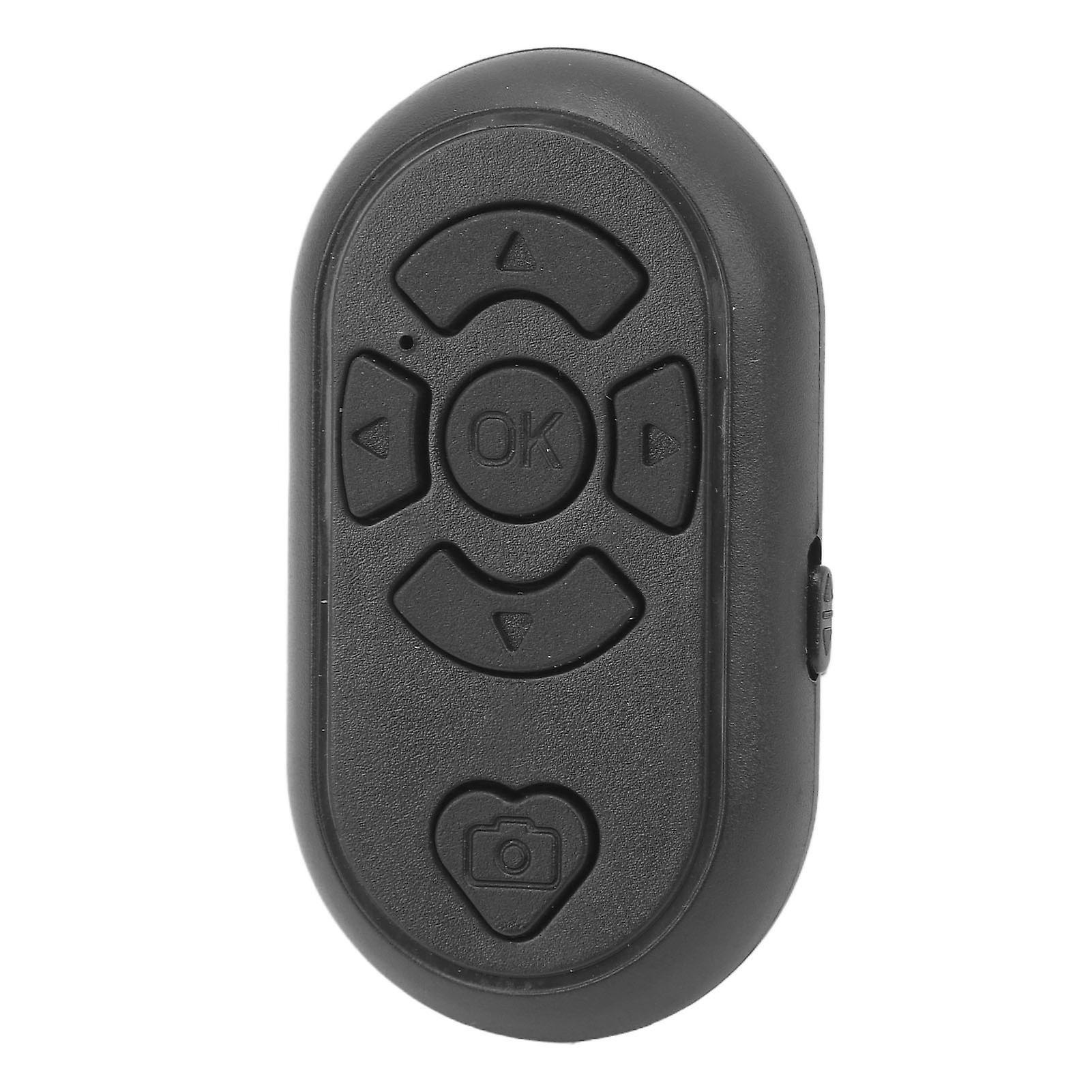 Phone Remote Control 32.8ft Wireless BT4.0 Hands Free Type C Charge Remote Shutter for Selfie Page Turning App Black