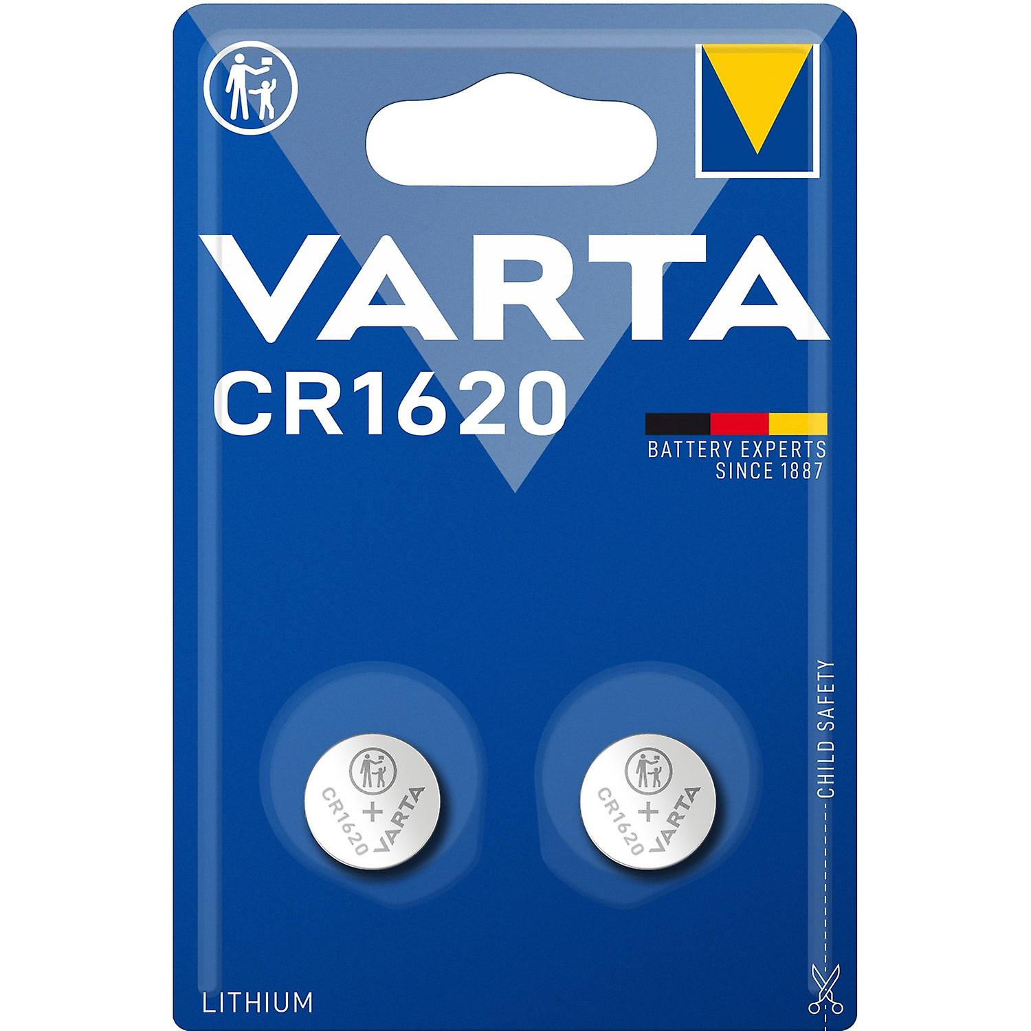 CR1620 3V Lithium Coin Cell Battery 2-Pack