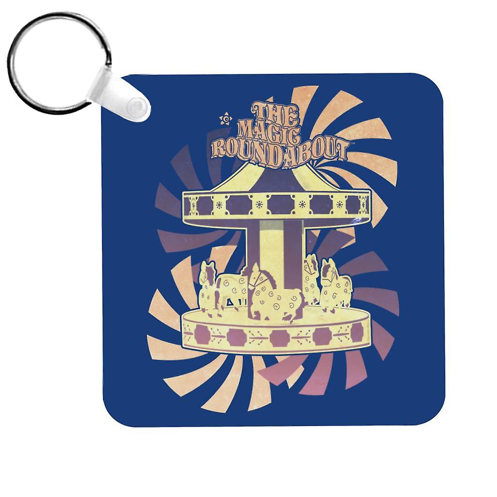 The Magic Roundabout Retro Carousel Keyring