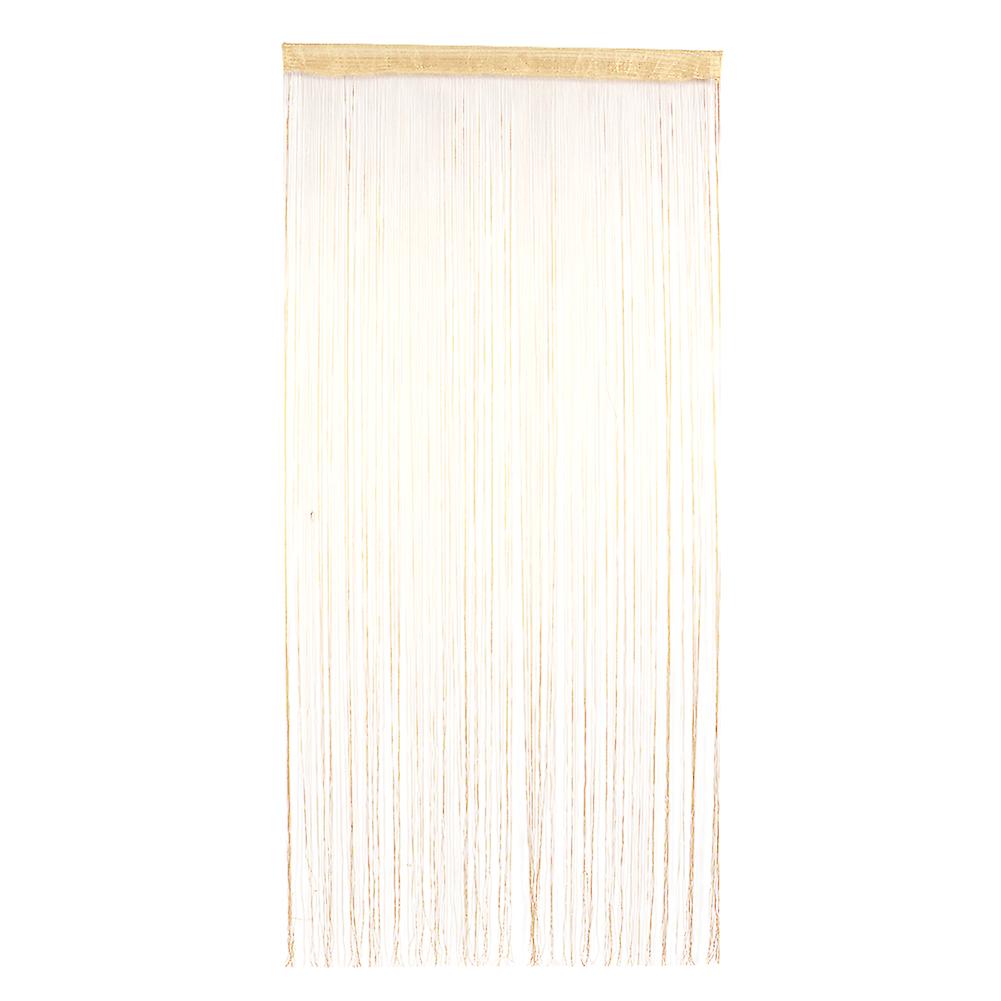 String Tassel Chain Door Window Curtain Drape för Sovrum Coffee Shop (Beige)