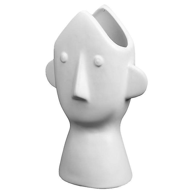 1pcs Ceramic Human Face Vase