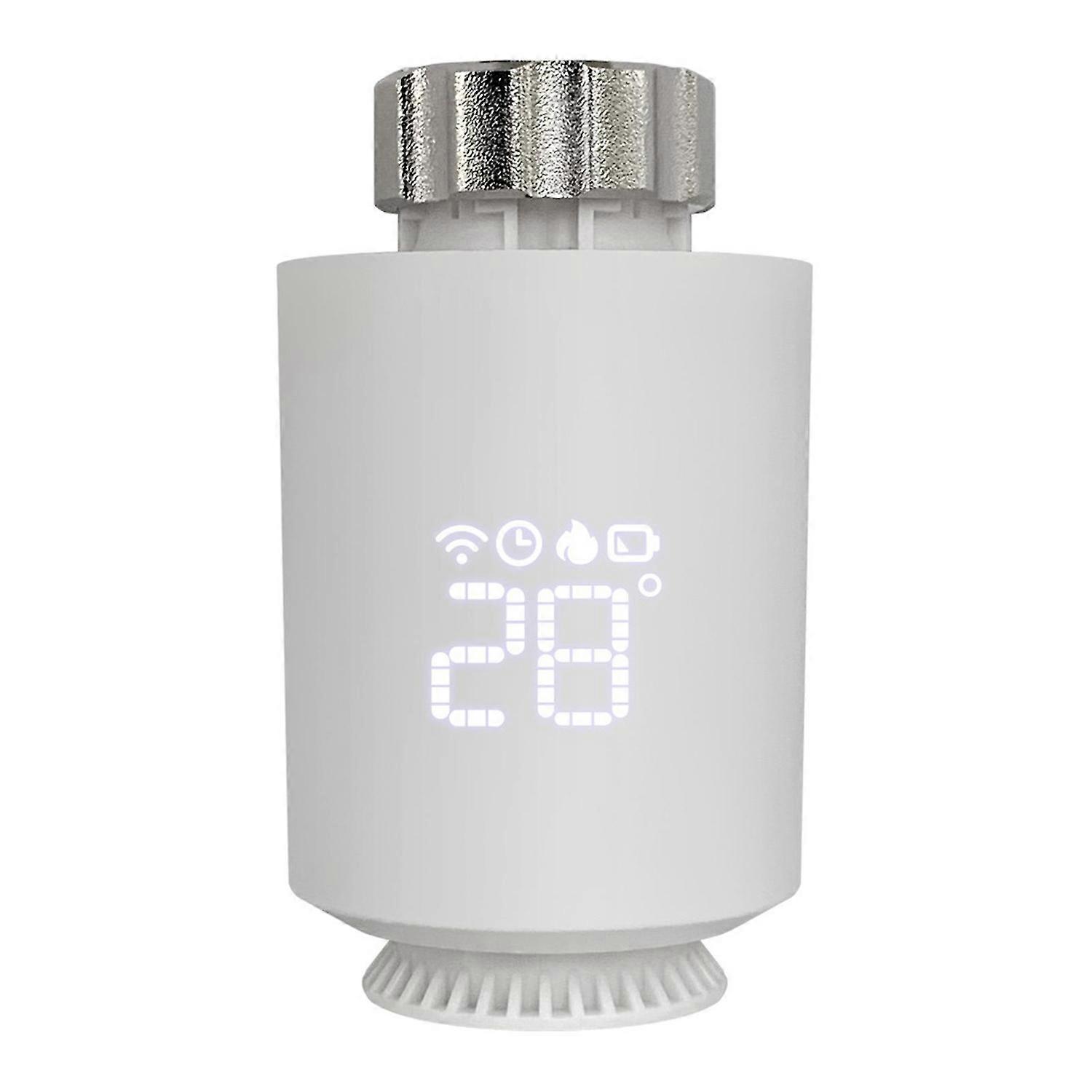 1 Set TRV06 Smart Thermostat Valve Children Lock APP Operation Programmable Intelligent Thermostatic