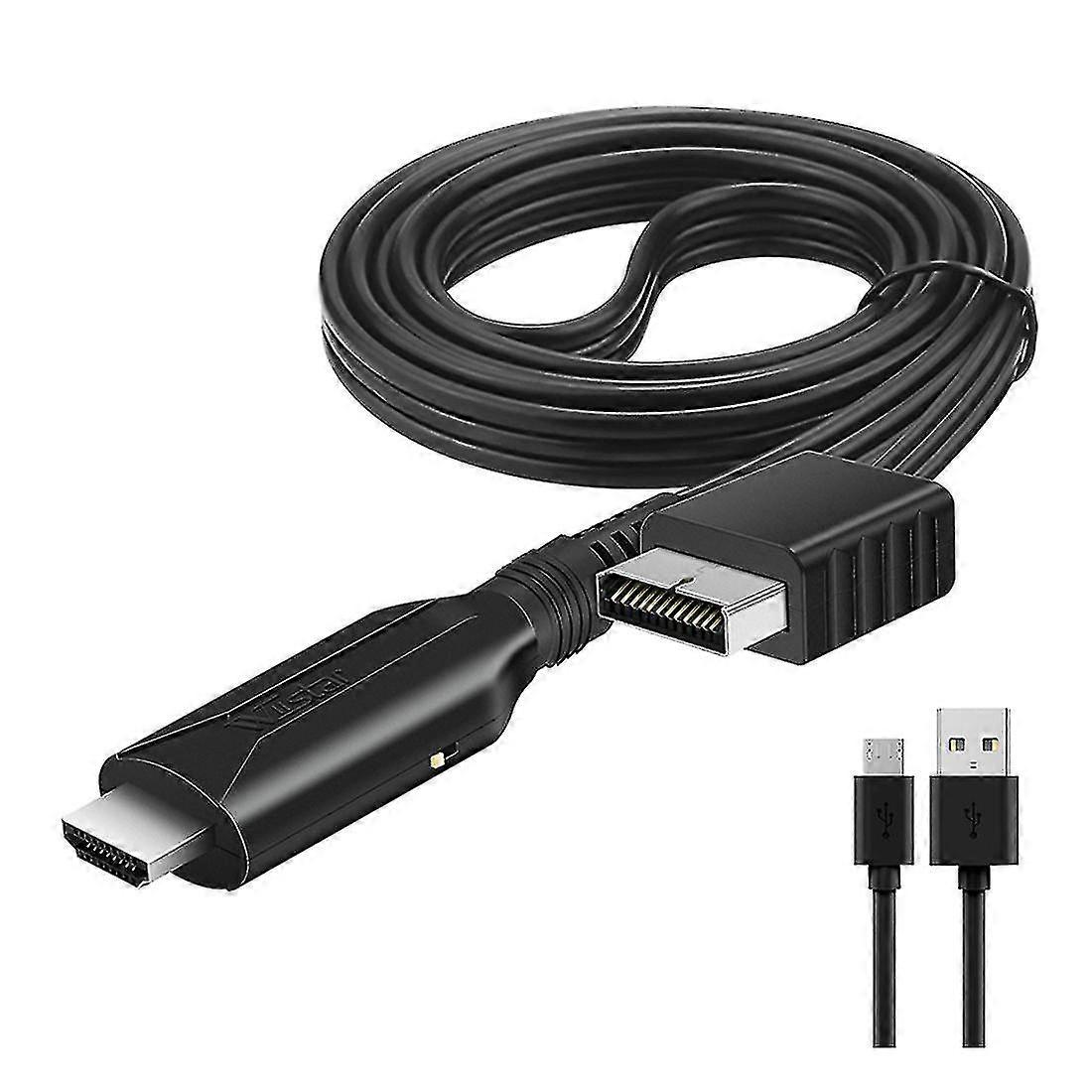 for PS2 To -Compatibale Audio Video Converter Adapter Support for PS 1/2 for HDTV PC Full HD Cable
