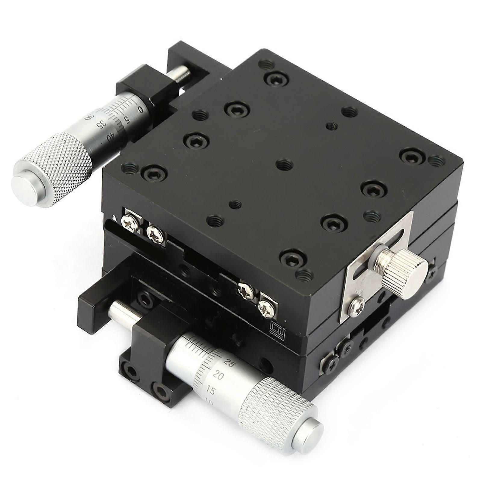 Semy60as Micrometer Manual Slide Table Trimming Platform Cross Roller Linear Stage 60*60*40mm