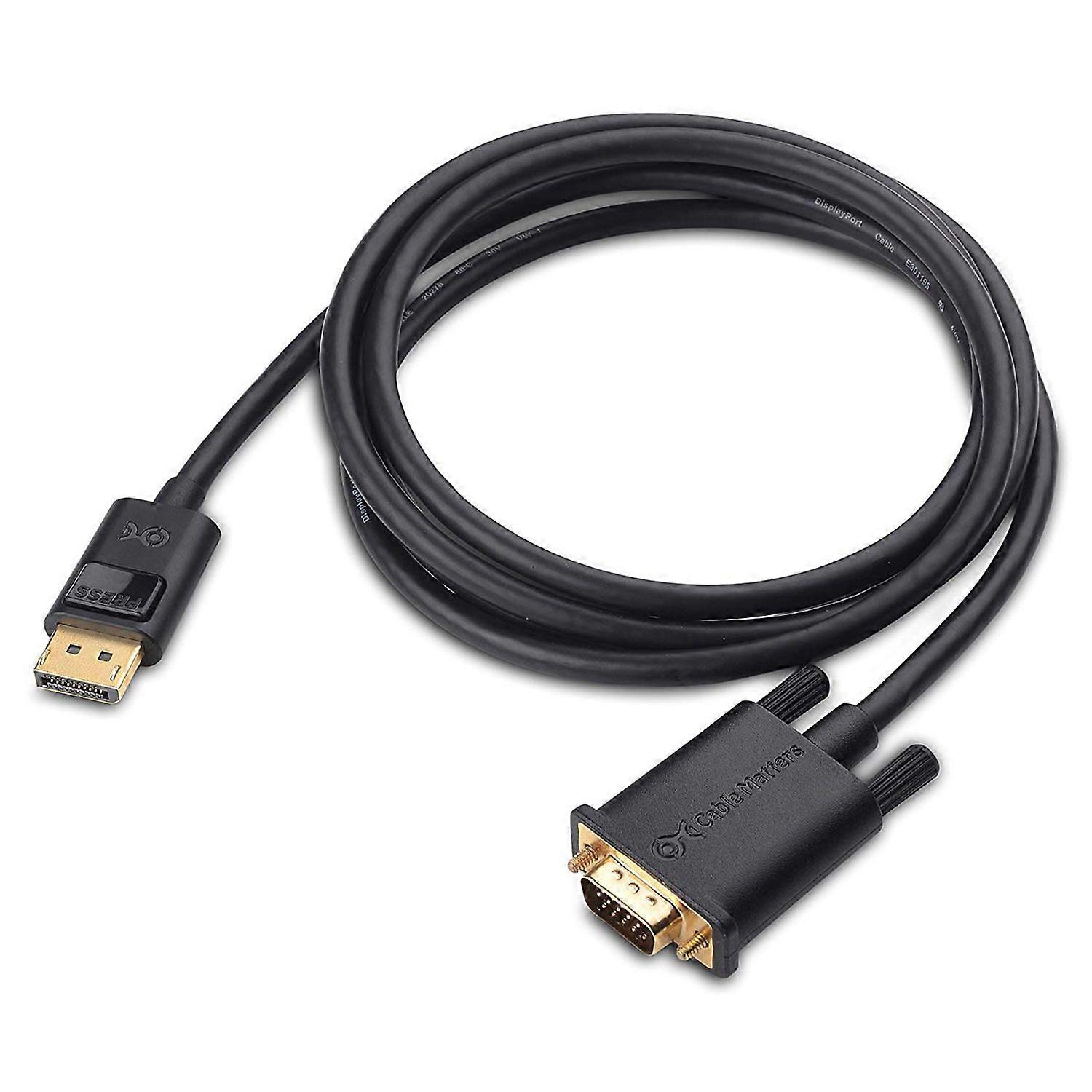 DisplayPort-zu-VGA-Kabel (DP-zu-VGA-Kabel) 6 Fuß