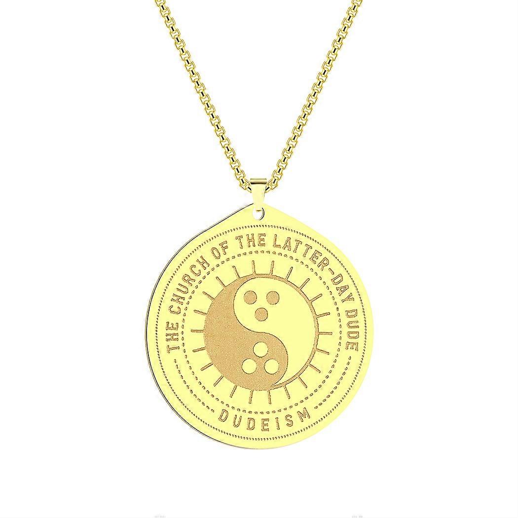 Dudéisme Pendentif Tai Chi Yin Yang Collier Bijoux Hommes Et Femmes