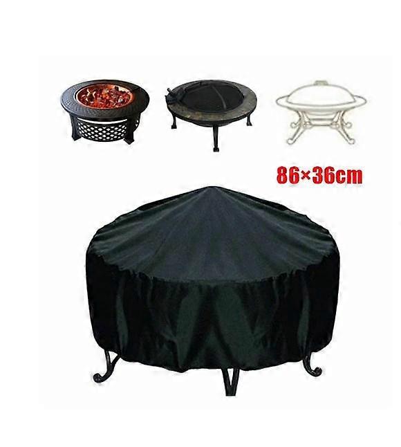 Ruibeauty Fire Pit Cover Round for Fire Pit 30inch - 48inch,Heavy Duty Outdoor Fire Pit Cover Full Coverage Patio Outdoor Fireplac