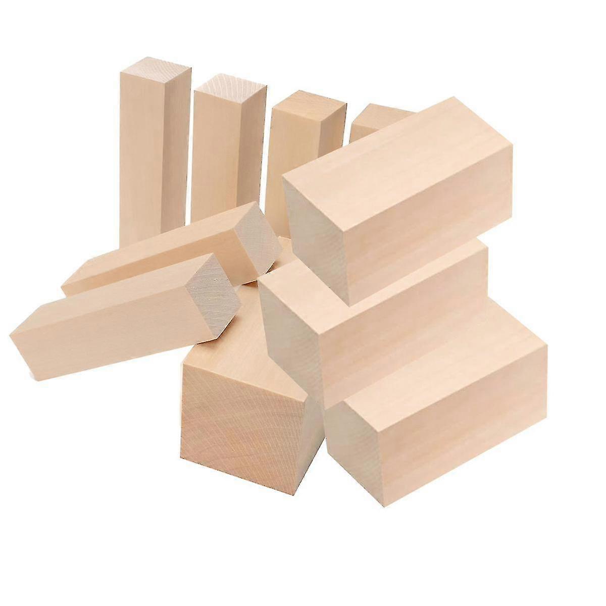 Basswood σκάλισμα μπλοκ σκάλισμα ξύλο μπάσο ξύλο για σκάλισμα 10pcs - Whittling ξύλο για χειροτεχνία ξύλο γ