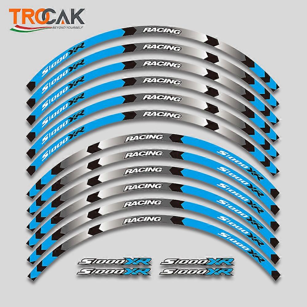 Για BMW S1000XR S 1000 XR 2014-2022 Υλικό φιλμ Πολύχρωμα αυτοκόλλητα τροχών Αντανακλαστικές αδιάβροχες χαλκομανίες ζαντών