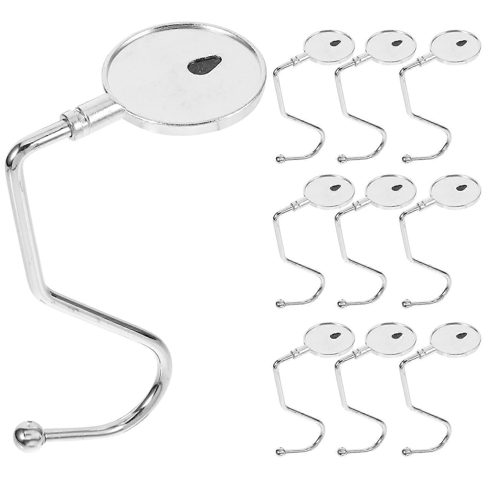 10Pcs Purse Hook Hanger Purse Table Hook Holder Bag Hanger Table Hook for Table Desk