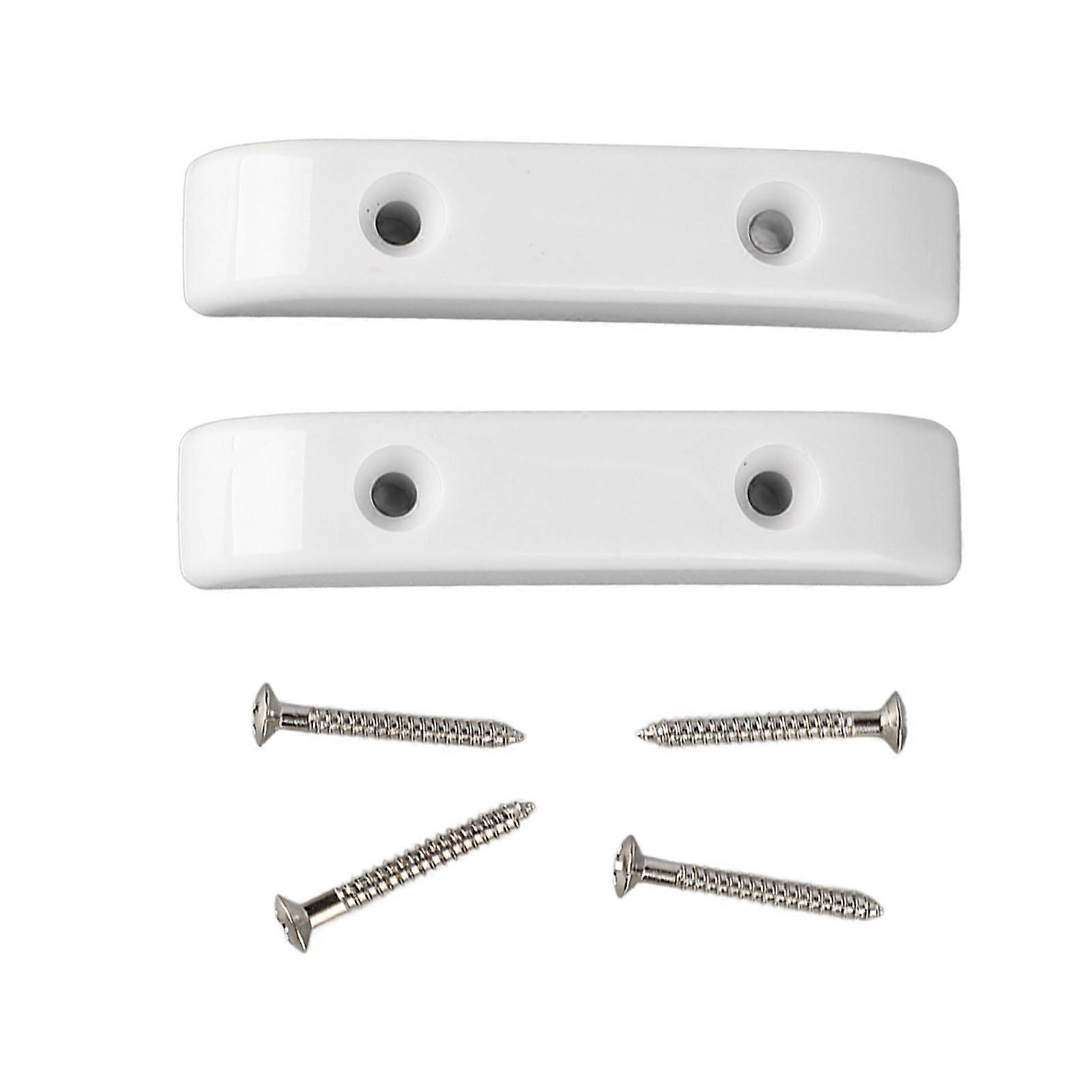 2 Pcs Basse Pouce Repose-Pouce En Plastique Anti Glissant Léger Jazz Basse Guitare Pouce Doigt Repose-Doigts GM02 Blanc