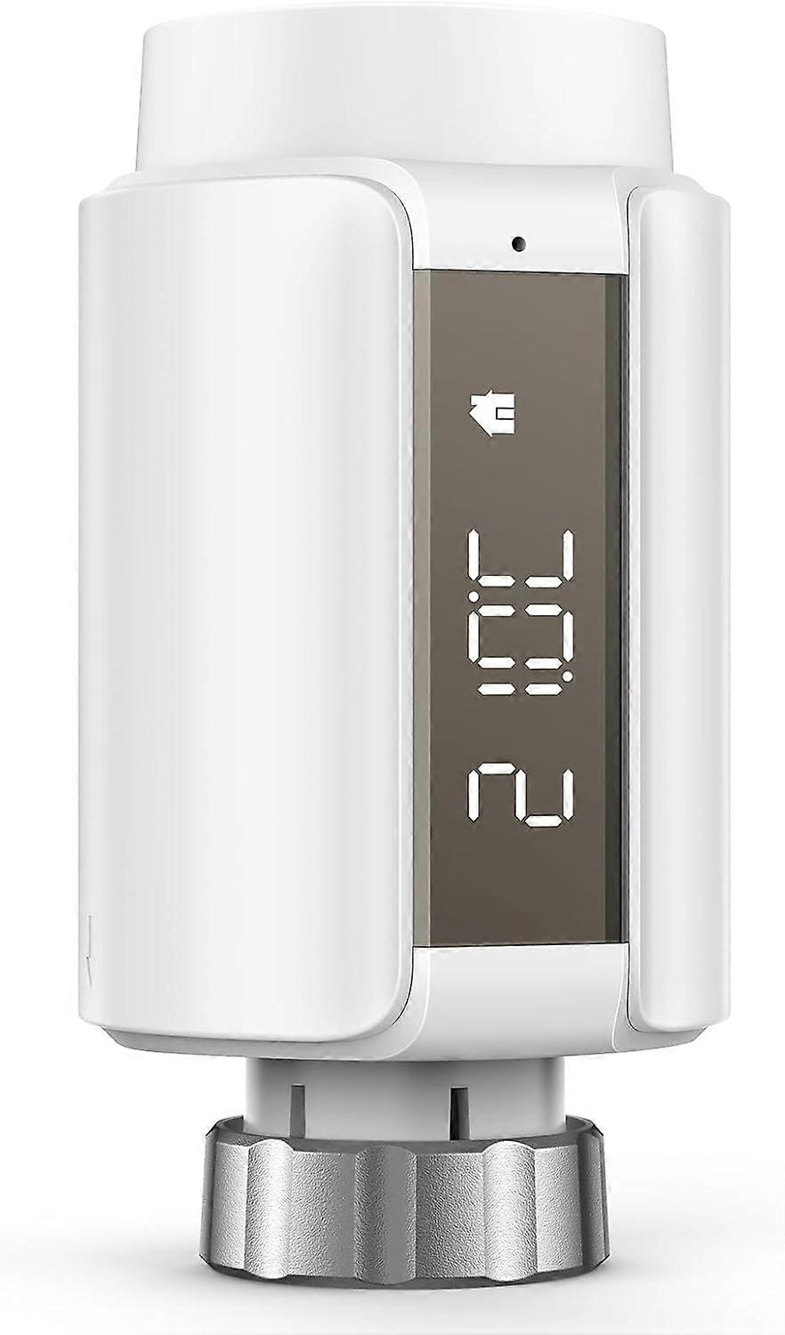 Smart Radiator Thermostatic Head -Bluetooth Connection (HUB REQUIRED), Programmable Connected Thermostatic Valve, Smart Thermostat for Hot Water Radia