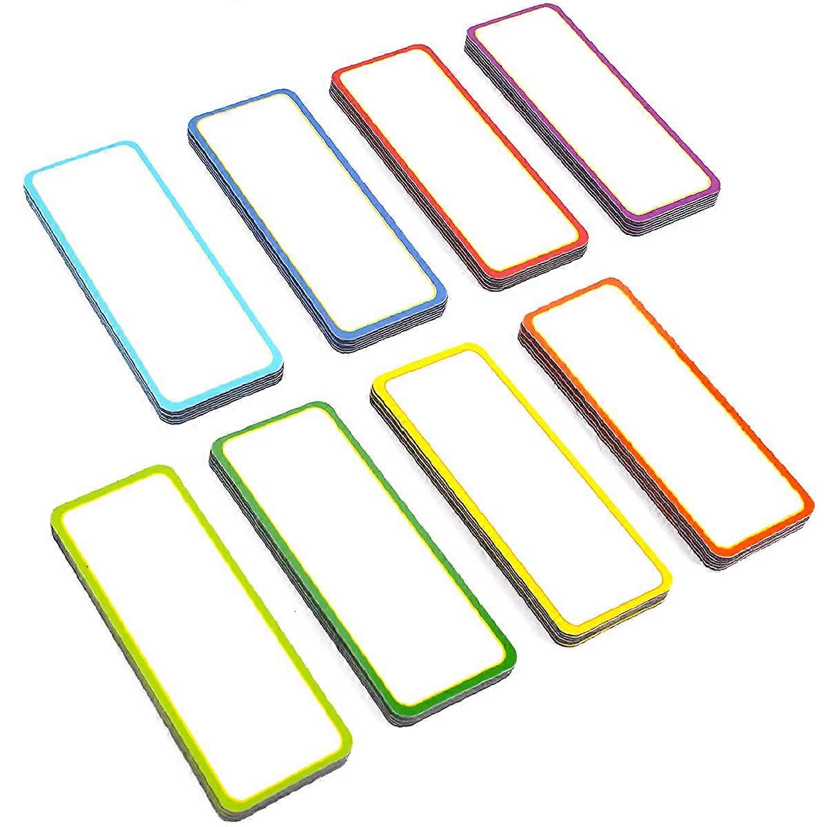 54pcs Rewritable Magnets Practical Magnetic Name Tags Magnet Labels for School