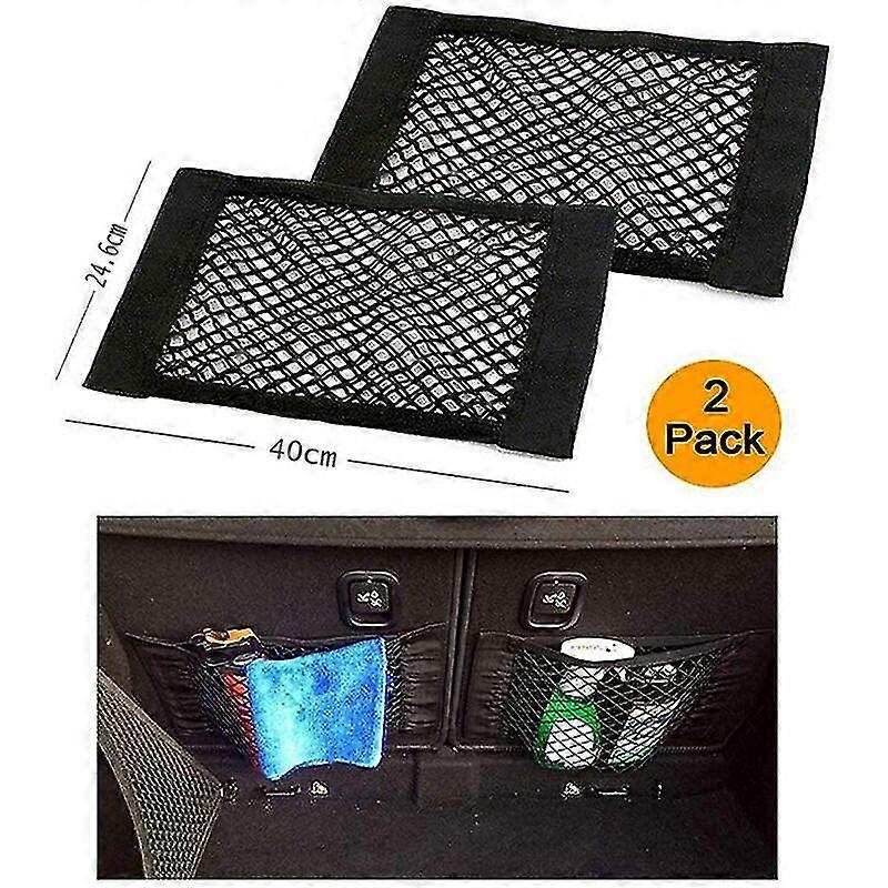 Trunk Storage Net, [2 Pack] Car Storage Net - Bottles, Groceries, Storage Add Crday Gift