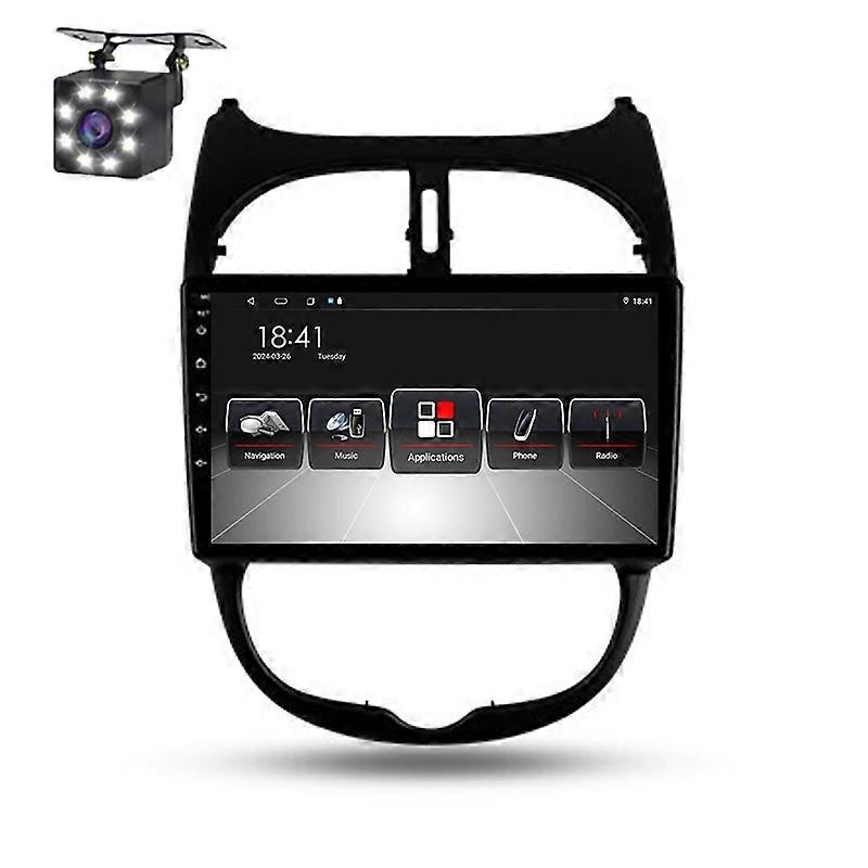 Android Auto Multimedia For Peugeot 206 1998 - 2012 Car Radio Carplay Navigation GPS