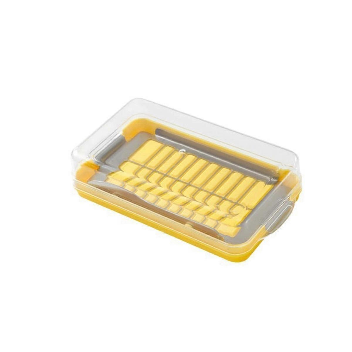 Butter Cutting Storage Box Time-Saving Butter Slicer Refrigerated Butter Container with Stainless S