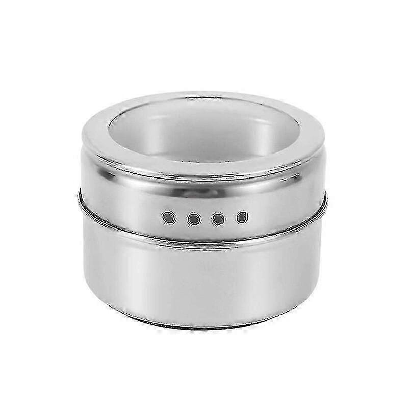 Magnetic Spice Jars With Wall Mounted Rack Stainless Steel Spice Tins Spice Seasoning Containers With Spice Label High Quality