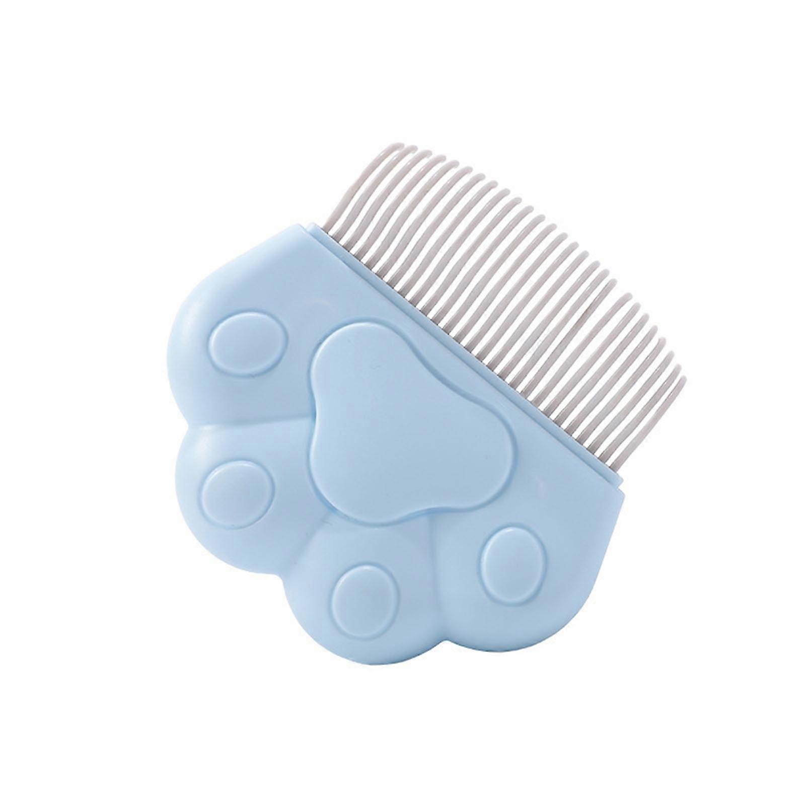 Cute Paw-Shape Remove Fleas Comb for Pet Durable Prevent Knots Mats Comb for Dog Cat Puppy Kittens