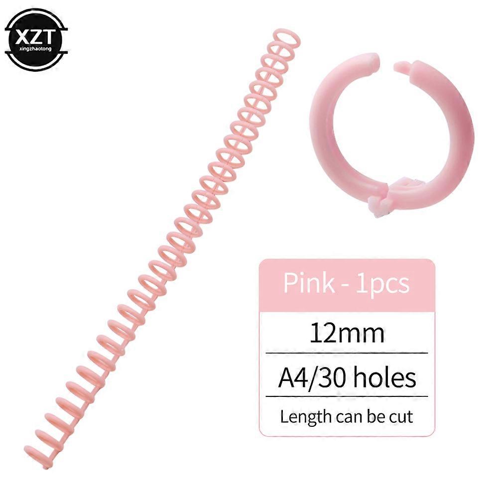 Plastic Binding Ring 30pcs Hole Loose-leaf Binding Button DIY Book Loop Disc Buckle For Notebook Dairy Calendar Office Student