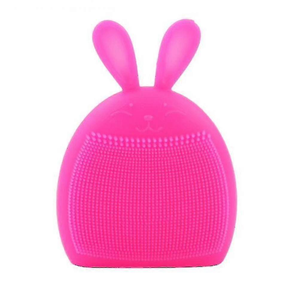 children's Silicone Shampoo Brush Soft Cleansing Brush(red)