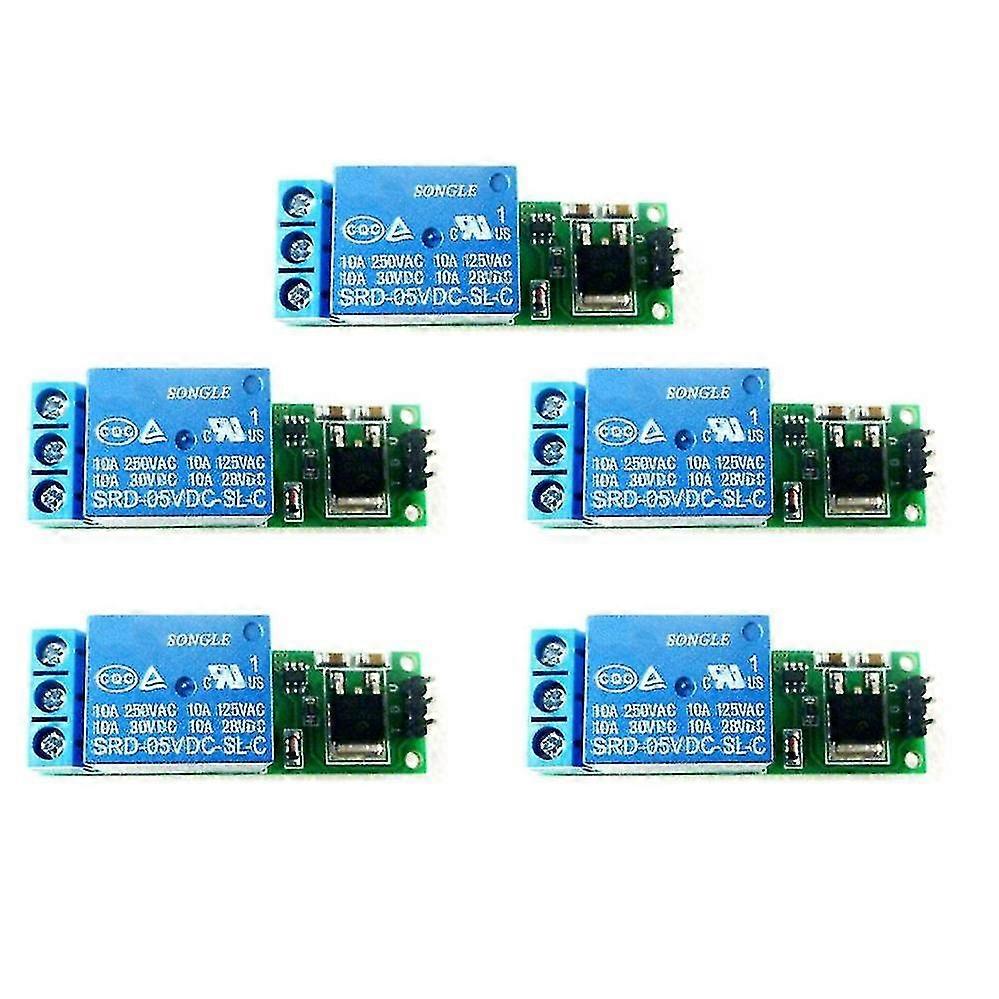 5pcs 6-24v Flip-flop Latch Relay Bistable Self-locking Low Pulse Trigger Module