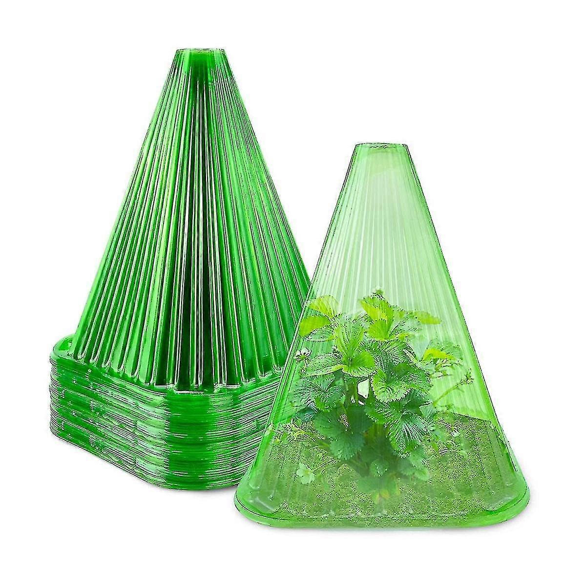40 Pcs Plant Cover Reusable Light Translucent Transparent Anti-frost Greenhouse Bell Plants Garden