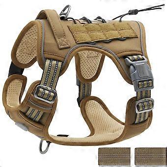 Durable Dog Harness S M L No Pull With Handle 2 Patches Safe Reflective Strips