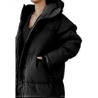 Manteau Long Matelassé à Capuche Pour Femme - Veste D'hiver Chaude Imperméable
