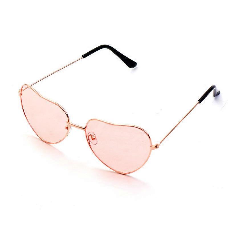 Gafas de sol para mujer en forma de corazón Rosa