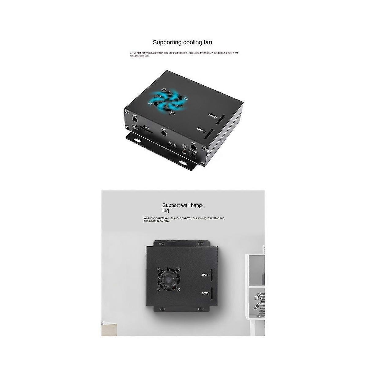 Cm4 Expansion Board For Raspberry Cm4 Wifi6 Dual Port Expansion Onboard M.2 E Key Interface With M