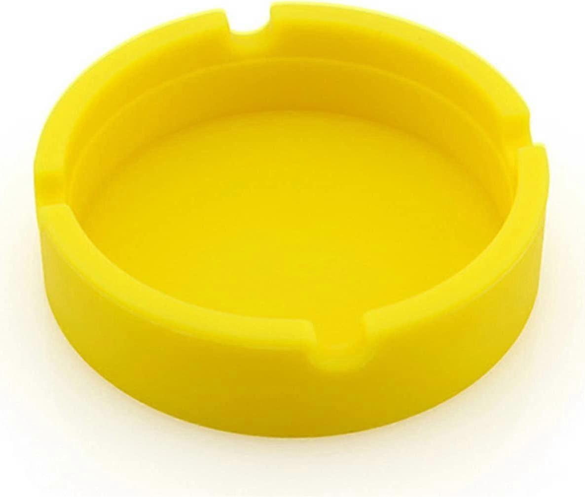 Suneast Cigarette Ashtray Round Silicone High Temperature-heat Resistant Cigar Ashtray With 4-slot Portable Windproof Ash Tray Bin For Outdoor Or Home