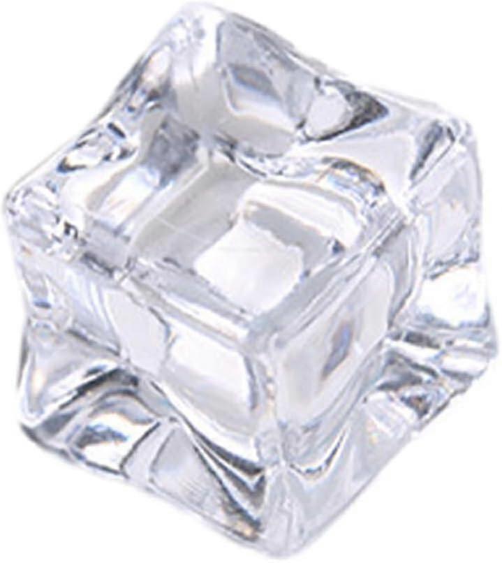 Durable Acrylic Simulation Ice Cube Molds - 100pcs, Realistic Appearance