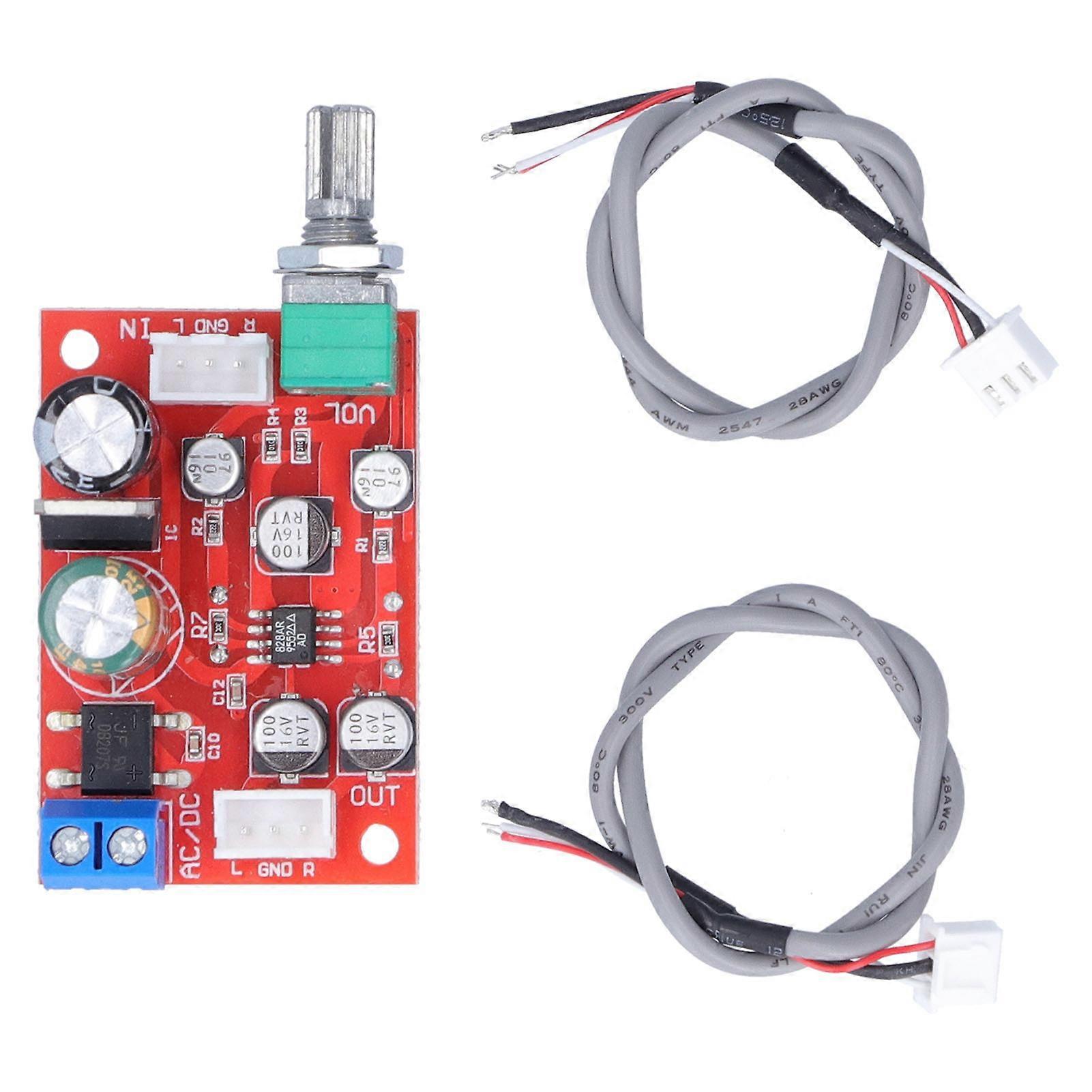 Vorverstärkerplatine Einzelleistungsverstärker Modul Subwoofer Verstärker mit Lautstärkeregler AD828