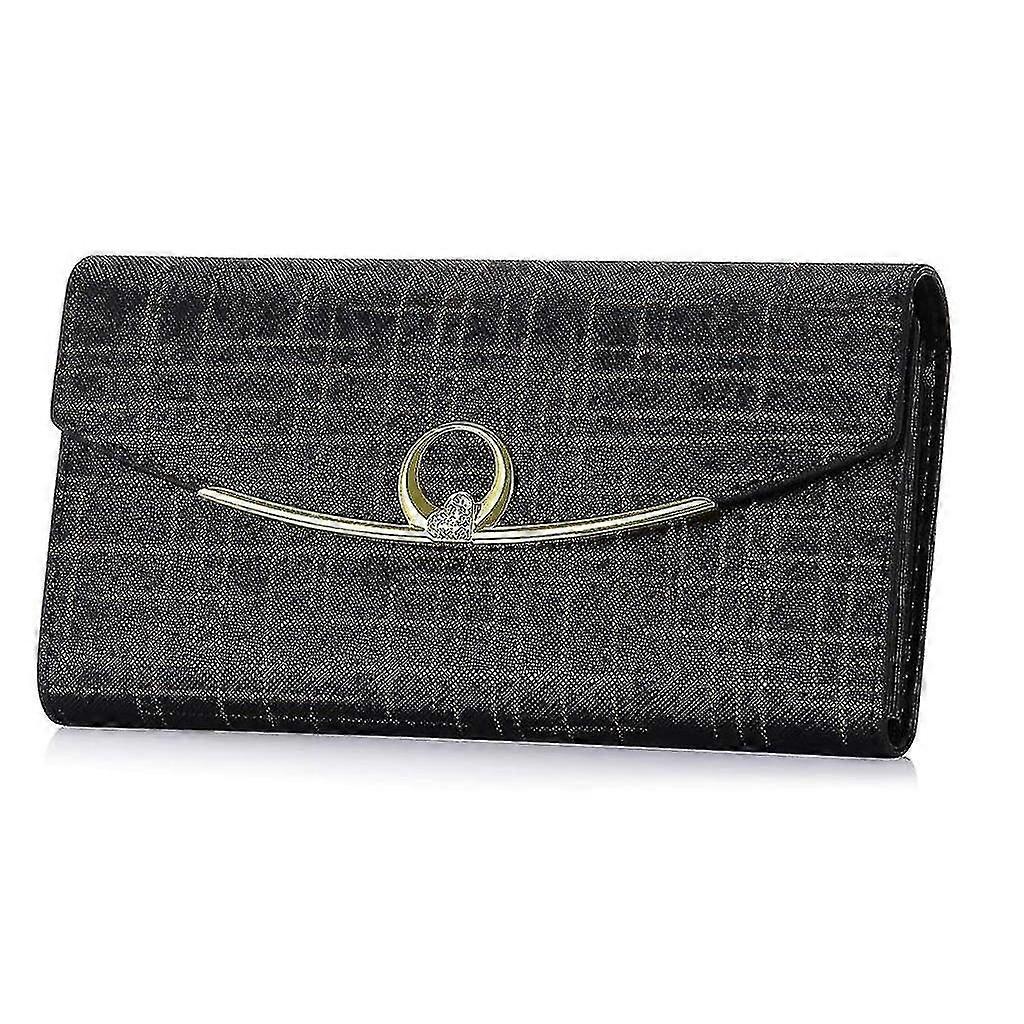 محفظة جلدية المرأة طويلة مخلب محفظة الهاتف المحمول محفظة مع جيب عملة