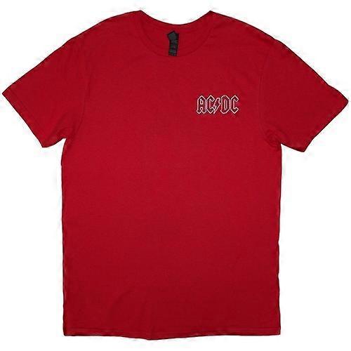 ACDC Back In T-Shirt Unisex-Adulto – Maglietta Nera, Taglia XL, 100% Cotone Ringspun, Licenza Ufficiale