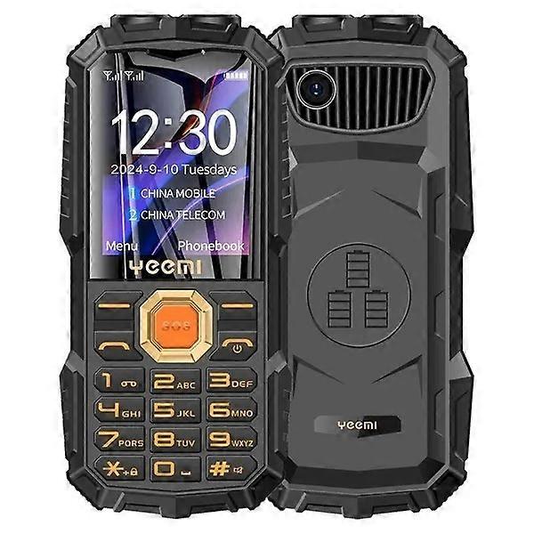 Rainbuvvy YEEMI Q7 GSM 2G Feature Phone Big Battery Big Buttons 1.77inches Display Dual SIM Card Mobile Phone 2400mAh Long Standby Support Flashlight 