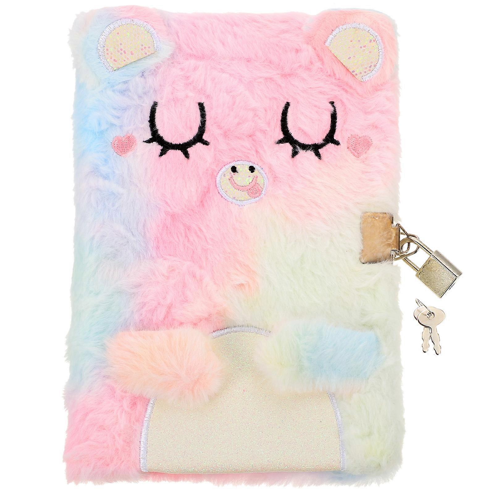 Diary for Girls Plush Secret Diary  Diary with Lock Adorable Writing Notebook for Girl