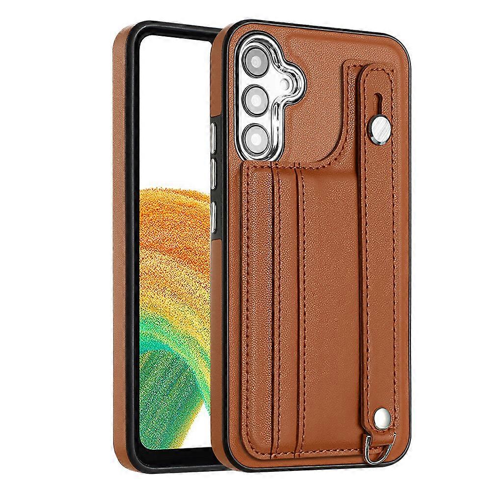 Compatible with Samsung Galaxy A54 5G Credit Card Slots Holder PU Leather Wallet Case with Wristband