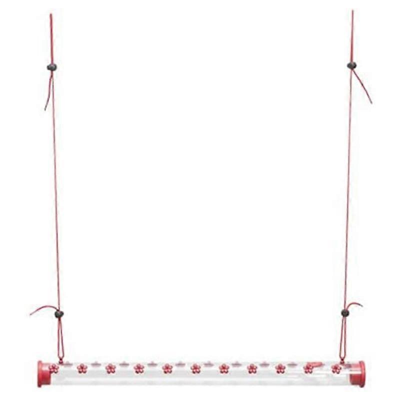 Bird Feeder with Hole Bird Feeding Transparent Pipe Easy to Use Bird Feeder Decoration