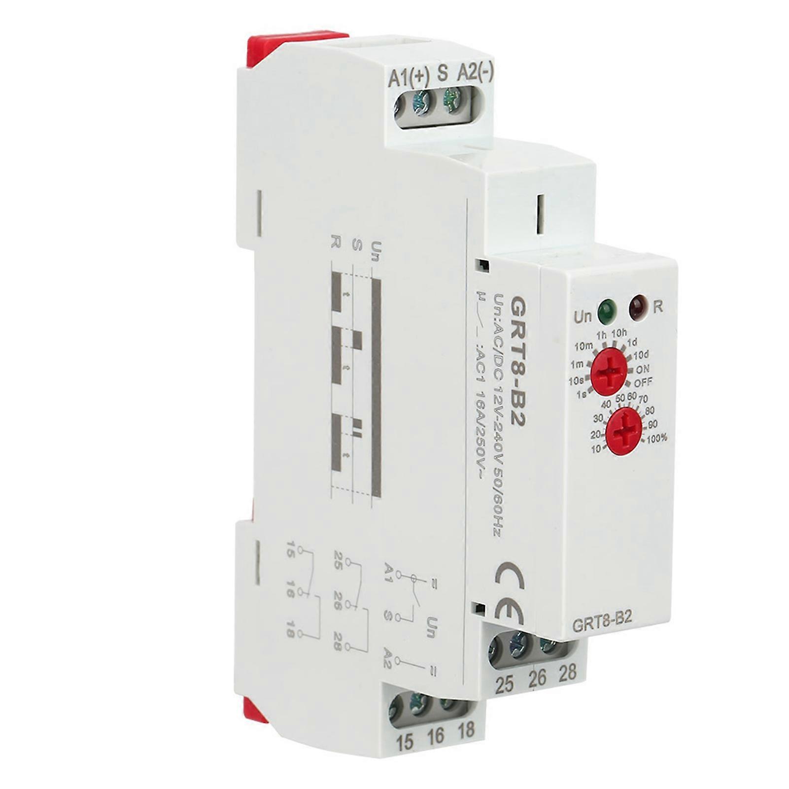 GRT8-B2 Mini Single Function Control Din Rail Time Relay AC/DC 12V-240V
