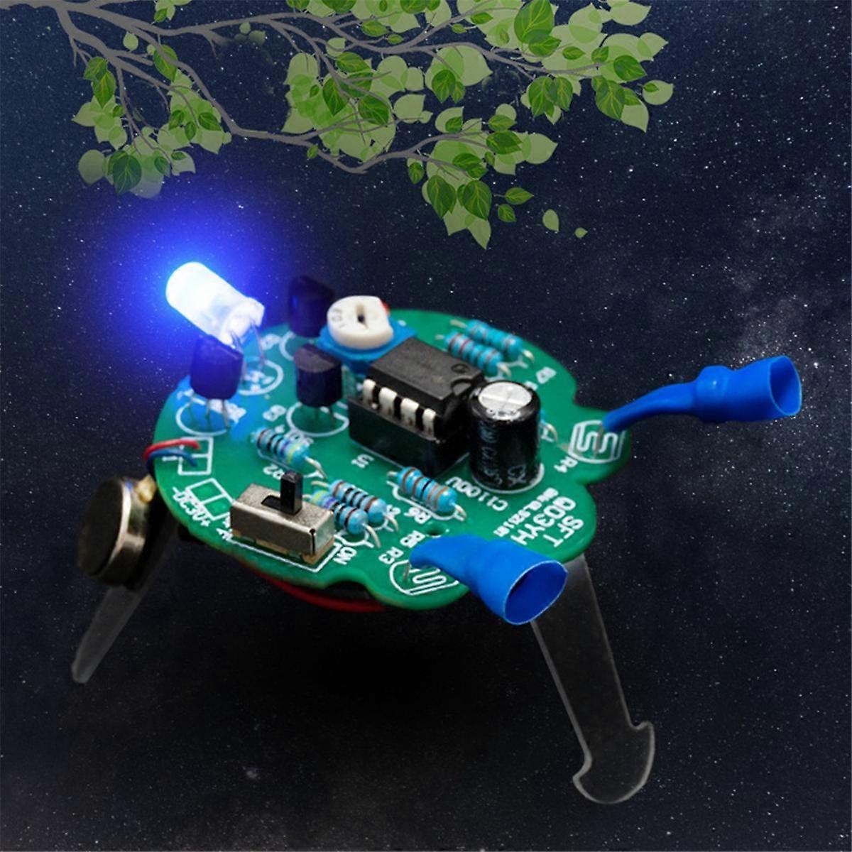 LED Luz de Respiração Solda DIY Kit Simulado Firefly Flashing Robot Sensor Fotossensível Robô Móvel Parte DIY Kit DIY