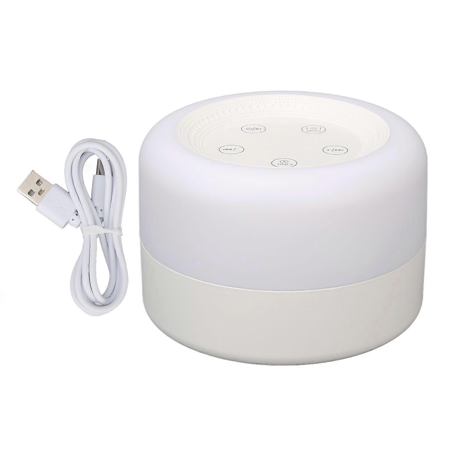 2set White Noise Device Colorful Light Various Music USB Rechargeable Promote Sleep Sound Machine