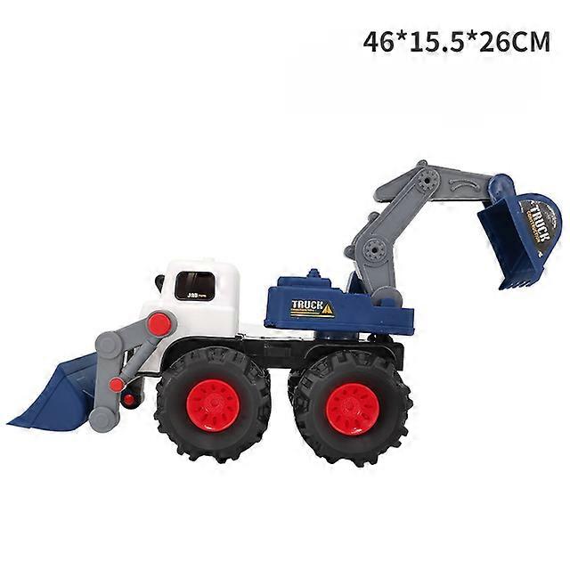 Large Inertial Engineering Vehicle Sliding Bulldozer Digging Sand Forklift Beach Dump Truck Model Boy Toy