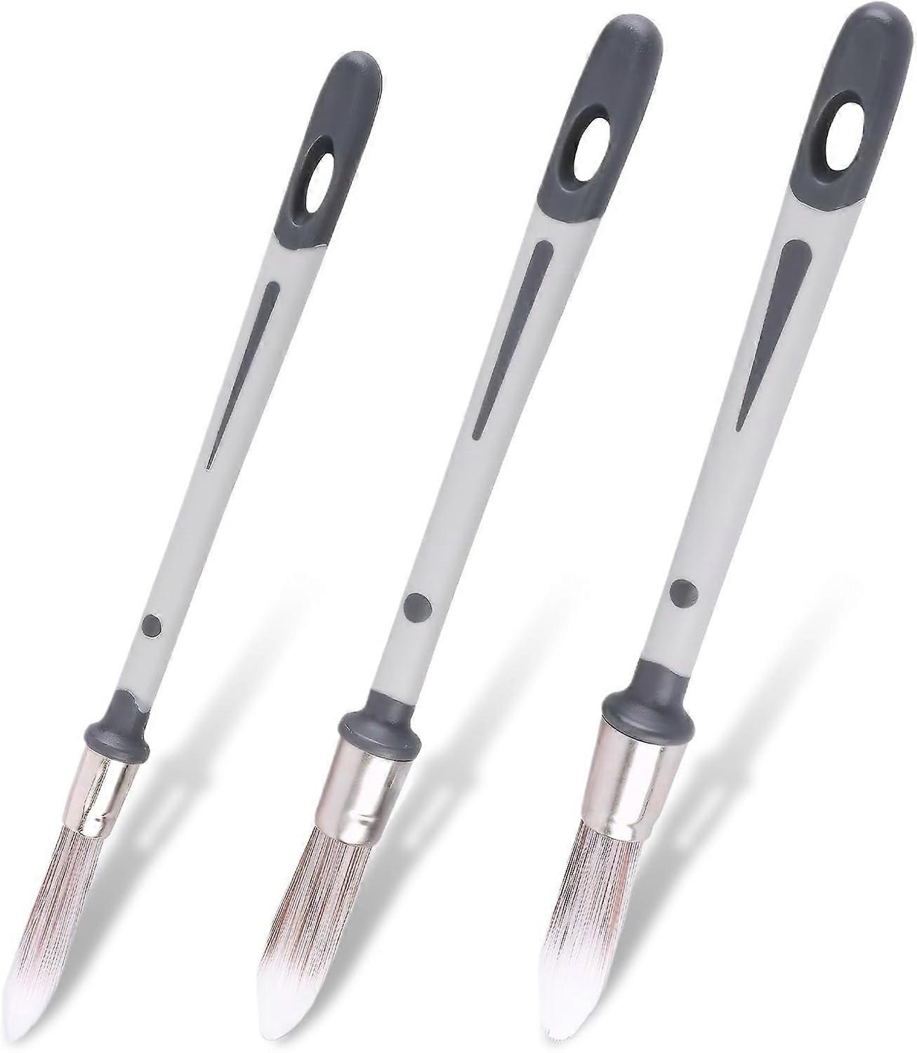 Pack Detail and Paint Application Brushes, Small Paint Brush for Home Border Decorating, Small Wall Decorating Brushes 0.45 0.6 0.7 inch