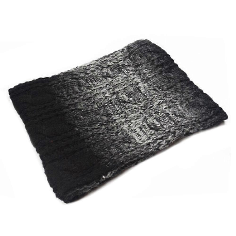 Kintted Wool Scarf Gradient Hemp Flower