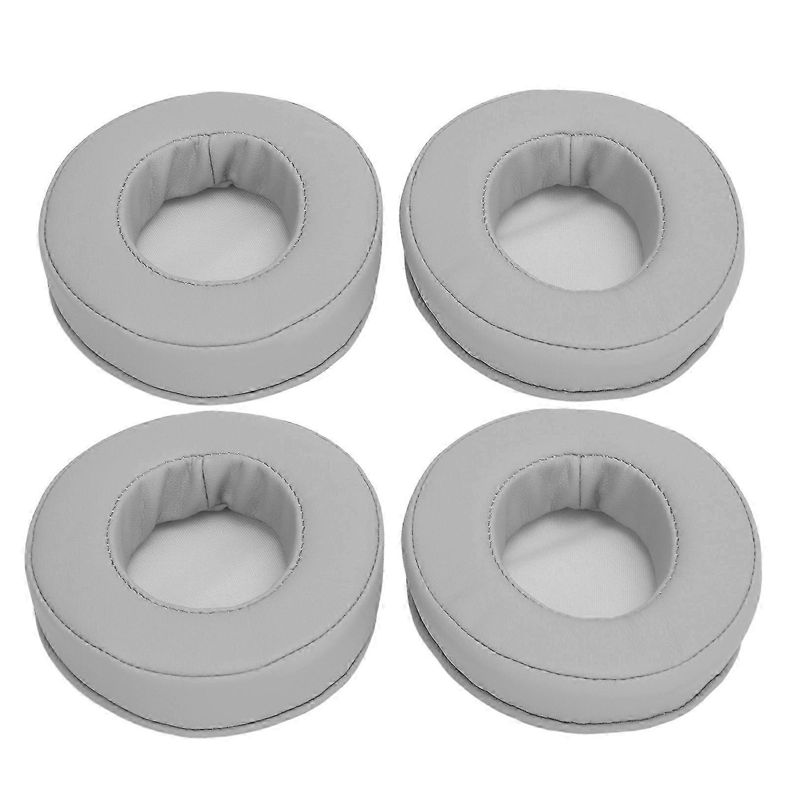 4Pcs Replacement Ear Pads for Razer X Headset Soft Protein Leather Memory Foam Comfortable Ear Cushions Gray