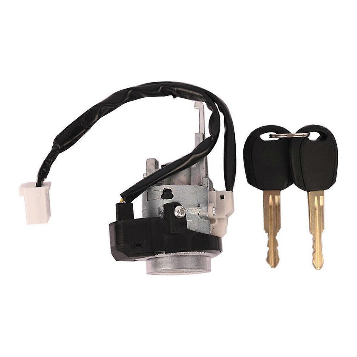 Ignition Lock Cylinder Switch Assembly with 2 Keys for 2005-2010