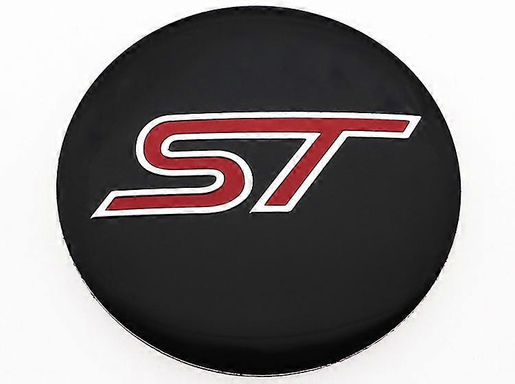 4pcs ST GT 3D 56mm 60mm 65mm 68mm Car Wheel Center Hub Cap Rim refit Creative covers decoration sticker emblem accessories