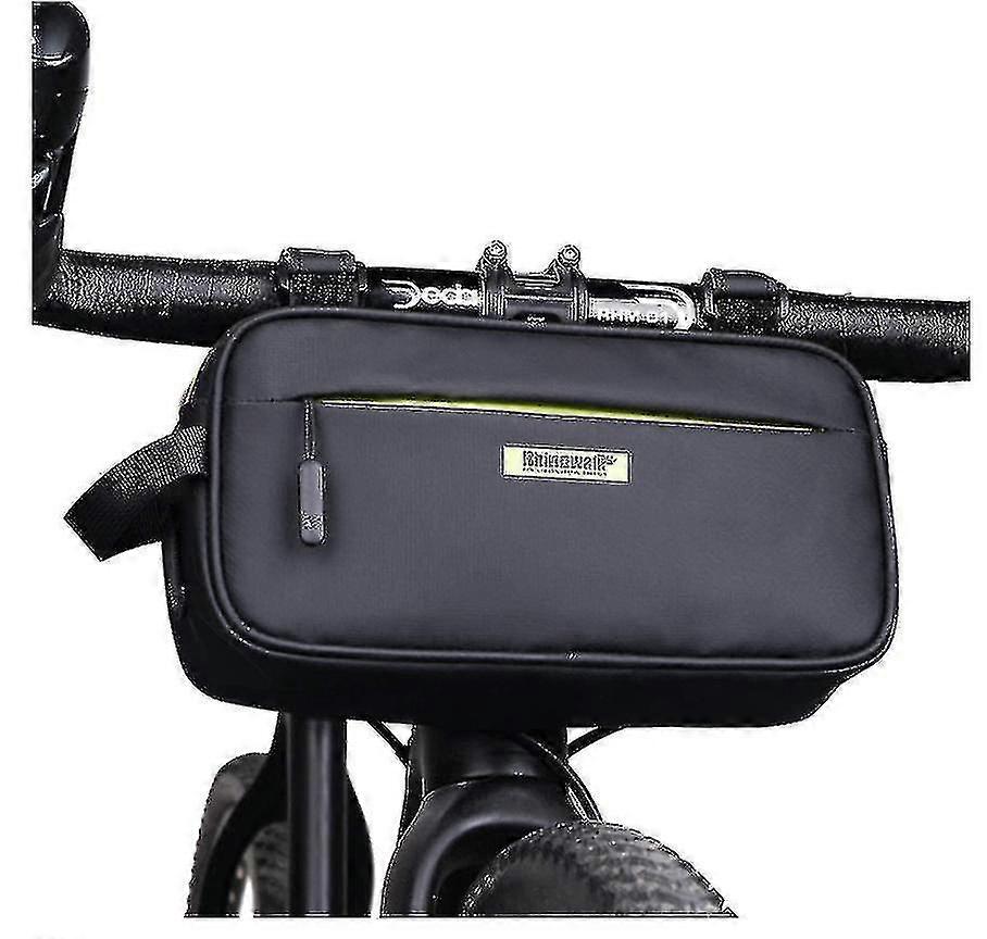 Chronus Multifunction Bike Handlebar Bag, Front Bag Bicycle Frame Bag, Waterproof Shoulder Bag Handbag Waist Bag(matte Green)