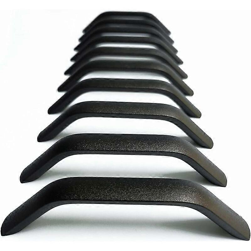10pcs Cabinet Handles, Modern Minimalist Drawer Pulls, Matte Black